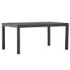 Svea - Pavel tuintafel uitschuifbaar - 160/240 x 100x75 cm - zwart