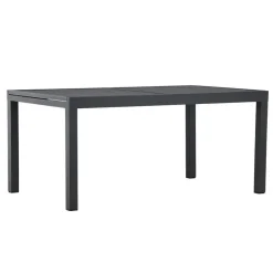 Svea - Pavel tuintafel uitschuifbaar - 160/240 x 100x75 cm - zwart