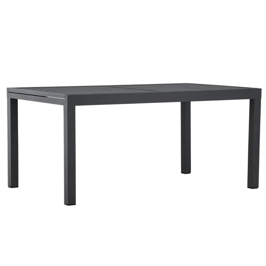 Svea - Pavel tuintafel uitschuifbaar - 160/240 x 100x75 cm - zwart