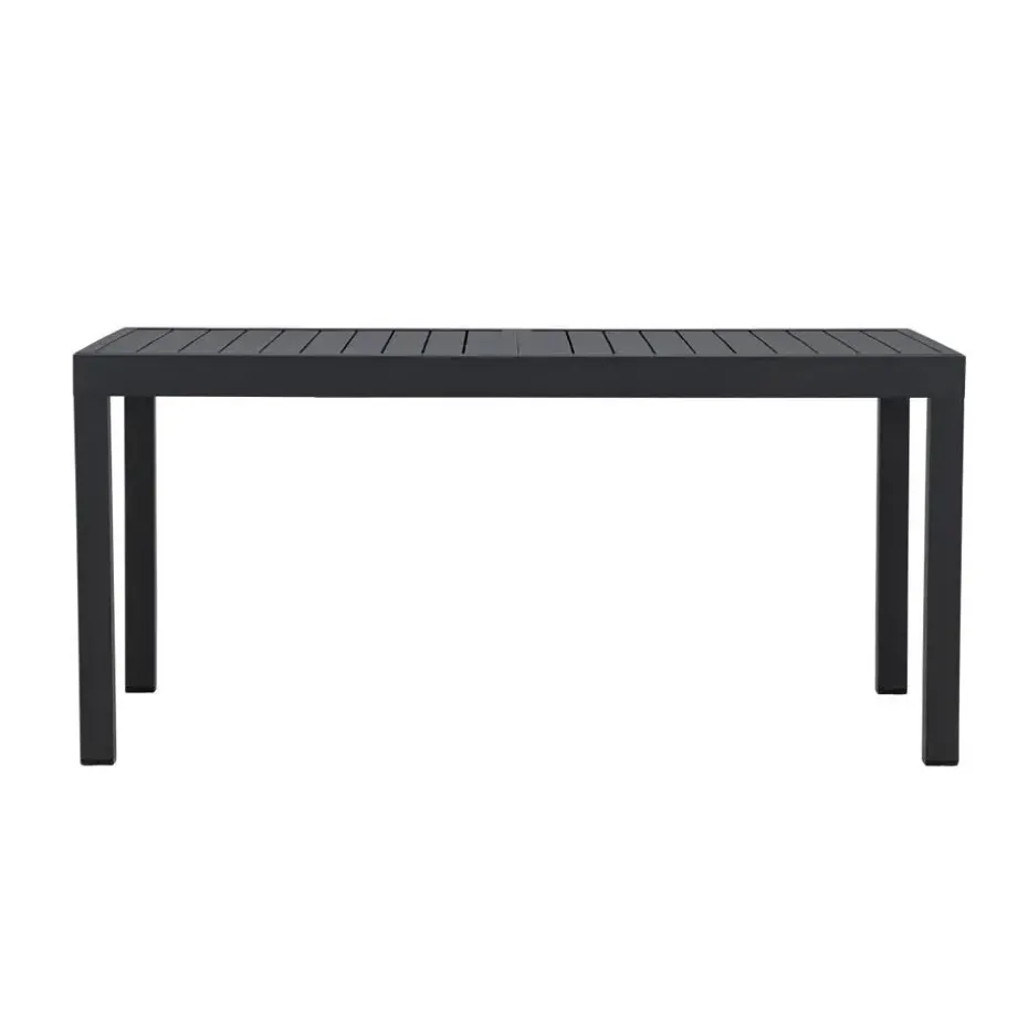 Svea - Pavel tuintafel uitschuifbaar - 160/240 x 100x75 cm - zwart