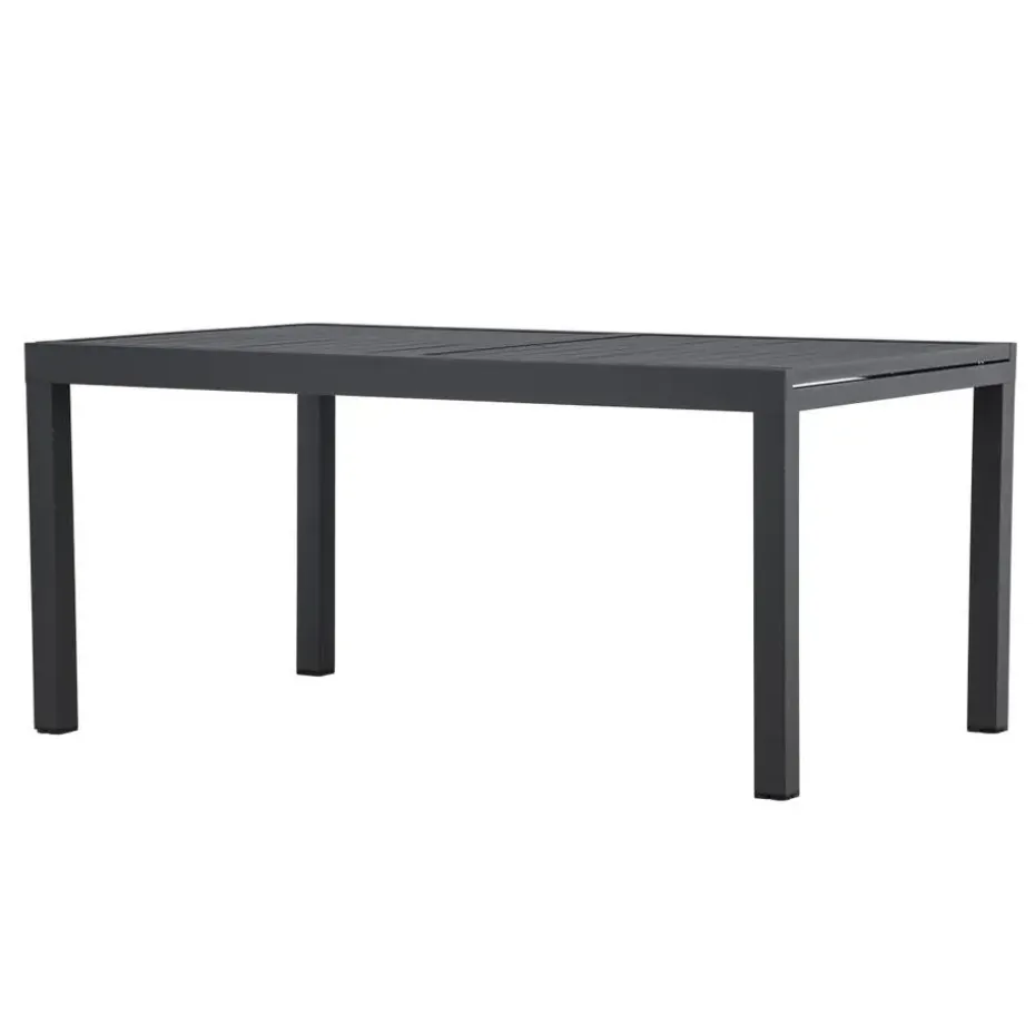 Svea - Pavel tuintafel uitschuifbaar - 160/240 x 100x75 cm - zwart