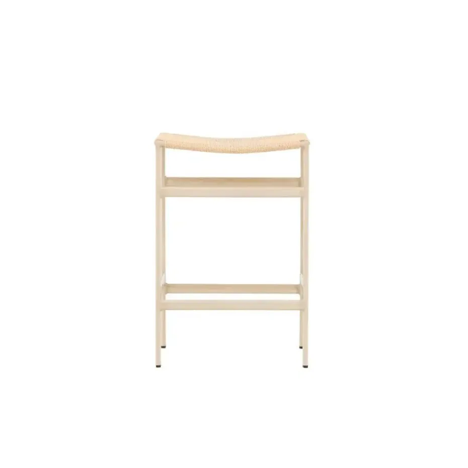 Svea - Polsty barkruk 63 cm - rattan - beige
