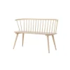 Svea - Rahimi eetkamerbank - 120 cm - naturel