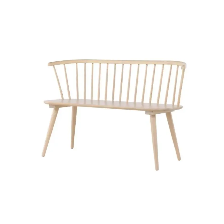 Svea - Rahimi eetkamerbank - 120 cm - naturel