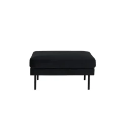 Svea - Rio hocker - velvet - zwart