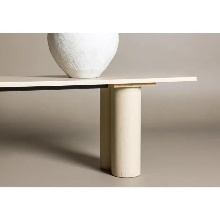 Svea - Rova eetkamerbank - 180 cm - whitewash