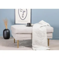 Svea - Tess hocker - rib - beige