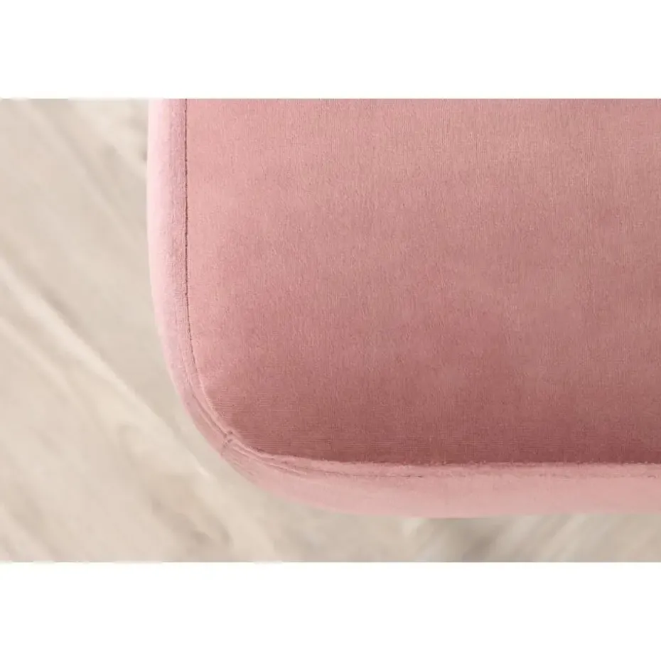 Svea - Tess hocker - velvet - roze