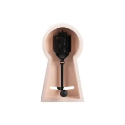 Tafelklok Pendulum - Roze - 25x14x25cm