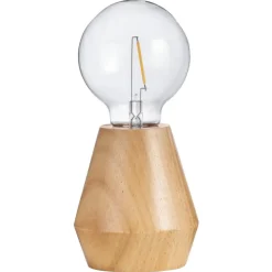 Tafellamp Dwayne LED - naturel - Ø10x12 cm