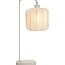 Tafellamp Fenne - beige stof/metaal - E27 - 58x23x20 cm