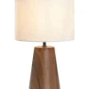 Tafellamp Finne - bruin metaal - E27 - 37xØ23 cm