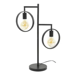 Tafellamp Hennes ring 2-lichts - 51x50x70 cm - Metaal - Grijs