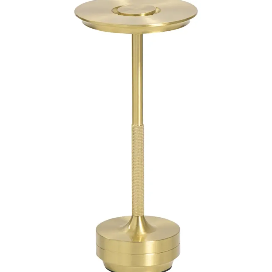 Tafellamp Lux goudkleur USB LED - 27,5x13x13 cm