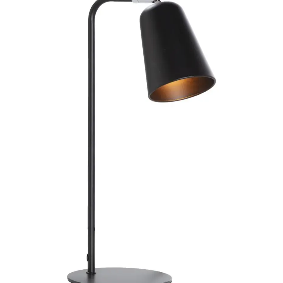 Tafellamp Mels zwart metaal 47,5xØ16 cm