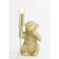 Tafellamp Monkey - Goud - 13x12,5x23,5cm