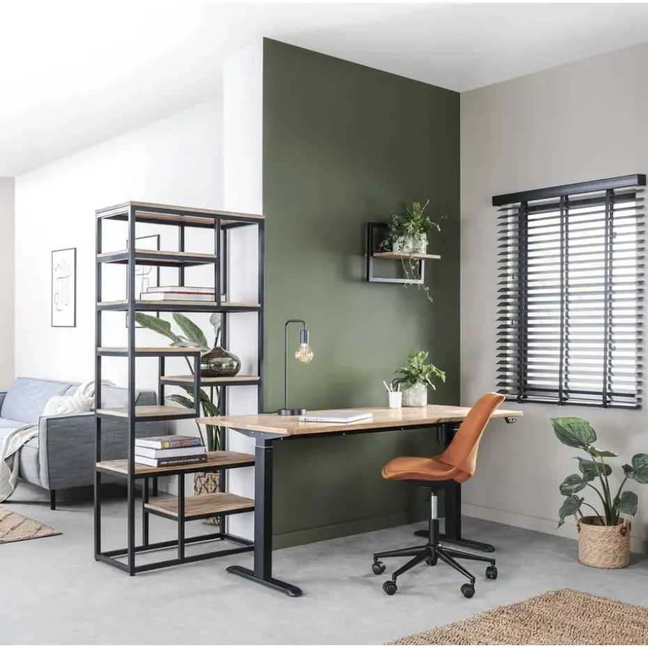 Tafellamp Praag - zwart - 49,5x15x19 cm
