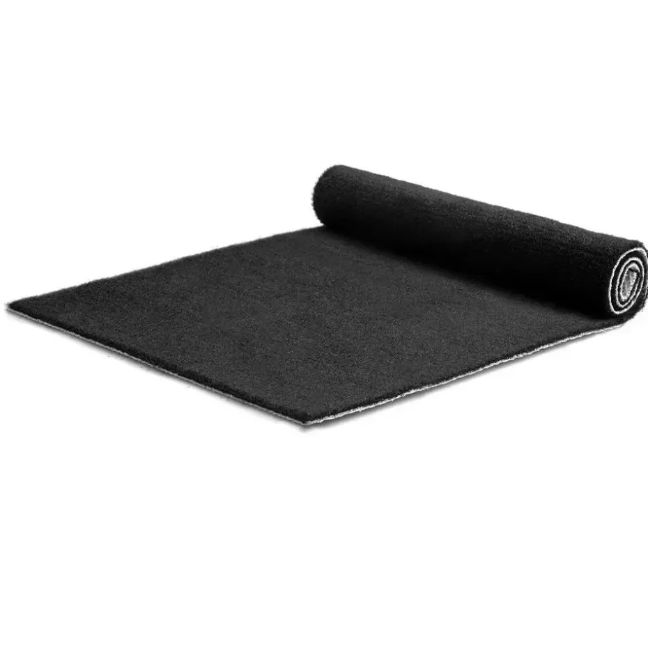 Tapijt loper Dakar - Breedte 100 cm - 5 mm dik - Zwart
