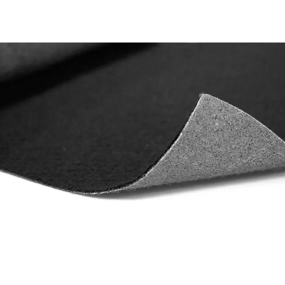 Tapijt loper Torrance - Breedte 200 cm - 2 mm dik - Zwart