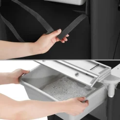 tectake - Campingkeuken 116x52x107cm, Zwart