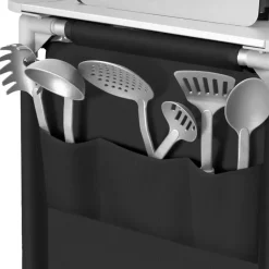 tectake - Campingkeuken 116x52x107cm, Zwart