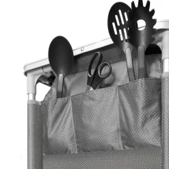 tectake - Campingkeuken 97x47,5x78cm, Grijs