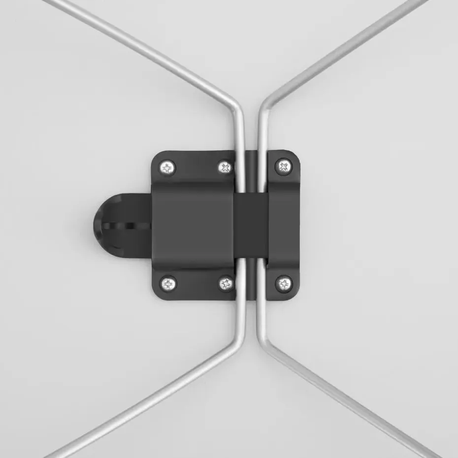 tectake - Campingtafel inklapbaar en in hoogte verstelbaar 80x60x68cm, Grijs