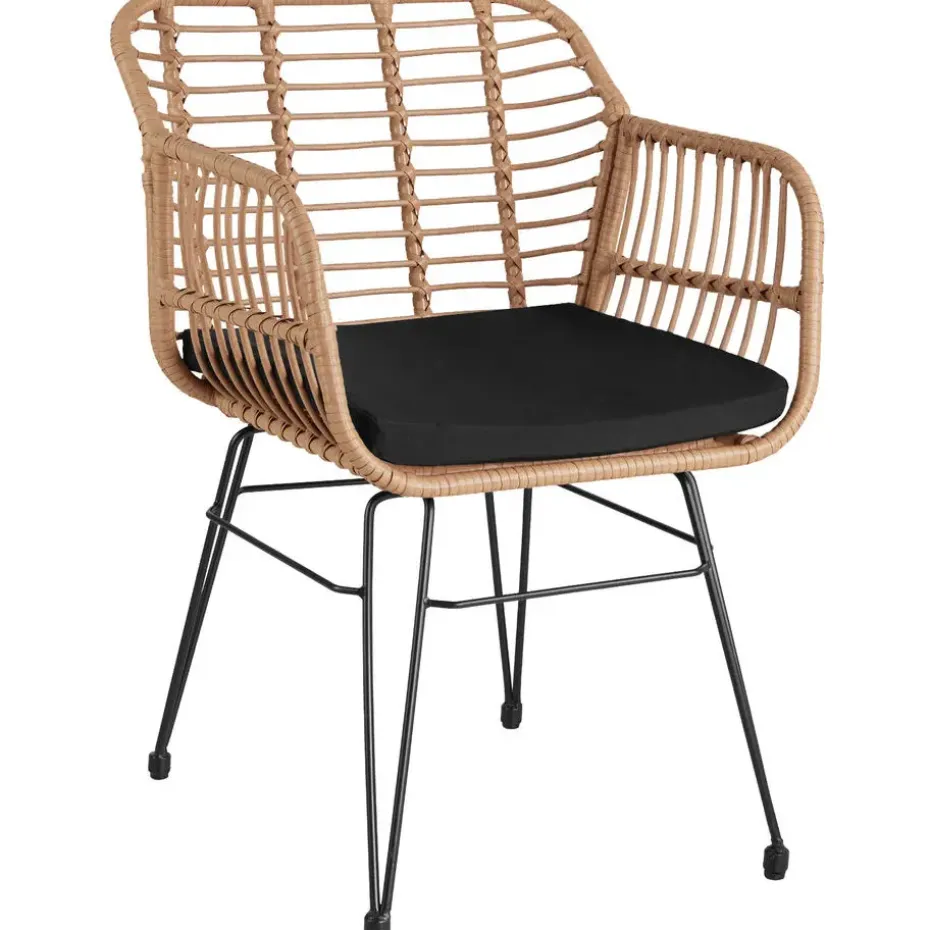 tectake - loungeset Molfetta - wicker - natuurkleur