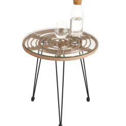 tectake - loungeset Molfetta - wicker - natuurkleur