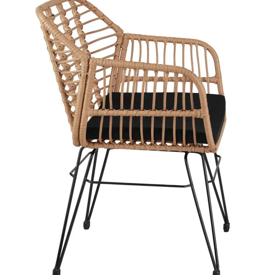 tectake - loungeset Molfetta - wicker - natuurkleur
