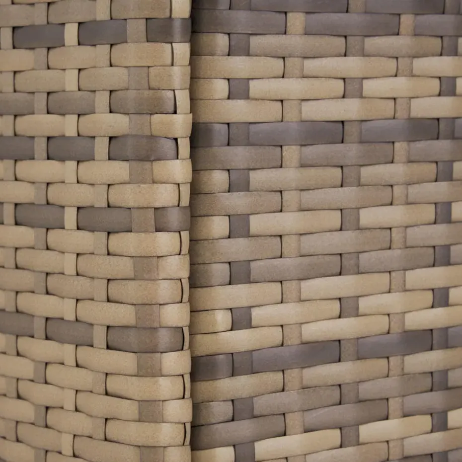 tectake - tuinset Porto 6 + 1 - wicker - natuurkleur
