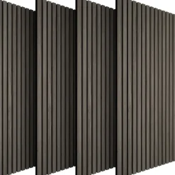 tectake Akoestische panelen Sonic Wall houtlook, Eiken Grijs