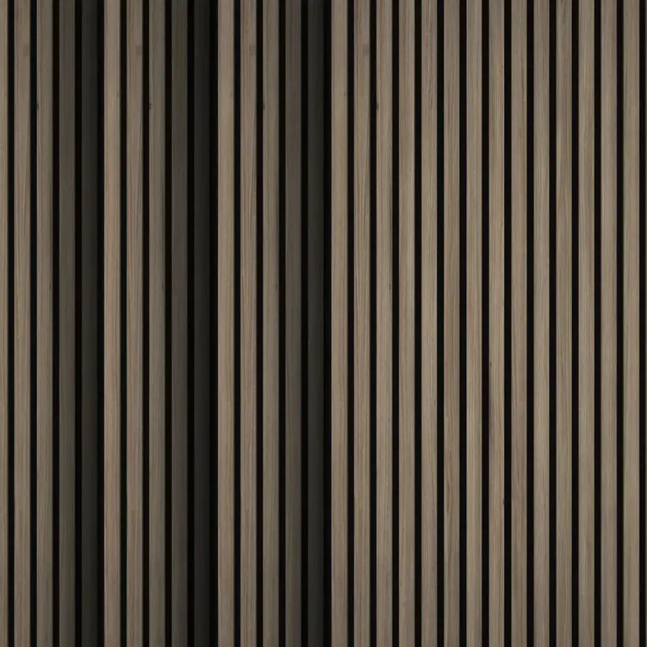 tectake Akoestische panelen Sonic Wall houtlook, Donker Eiken