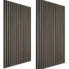 tectake Akoestische panelen Sonic Wall houtlook, Eiken Grijs