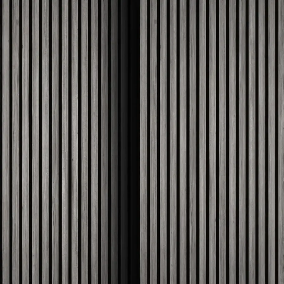tectake Akoestische panelen Sonic Wall houtlook, Lichtgrijze Eik