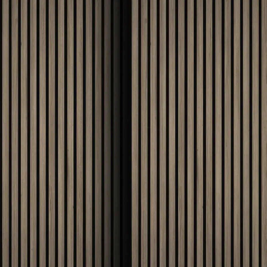 tectake Akoestische panelen Sonic Wall houtlook, Donker Eiken