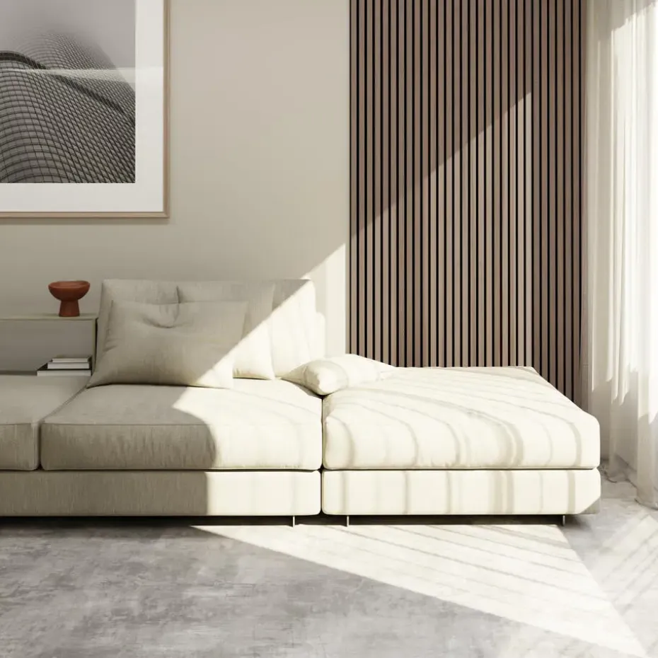 tectake Akoestische panelen Sonic Wall houtlook, Donker Eiken