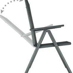 tectake Aluminium tuinset 8+1 - Antraciet