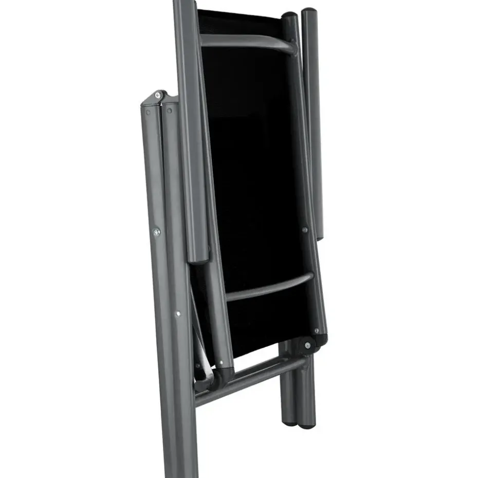 tectake Aluminium tuinset 4+1 - Antraciet