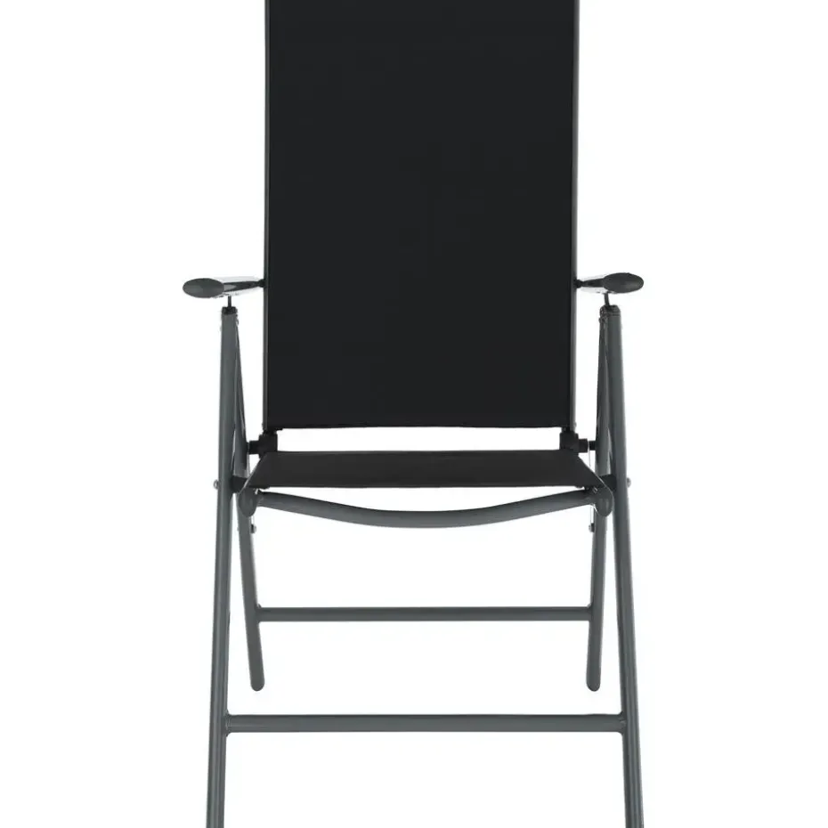 tectake Aluminium tuinset 6+1 - Antraciet