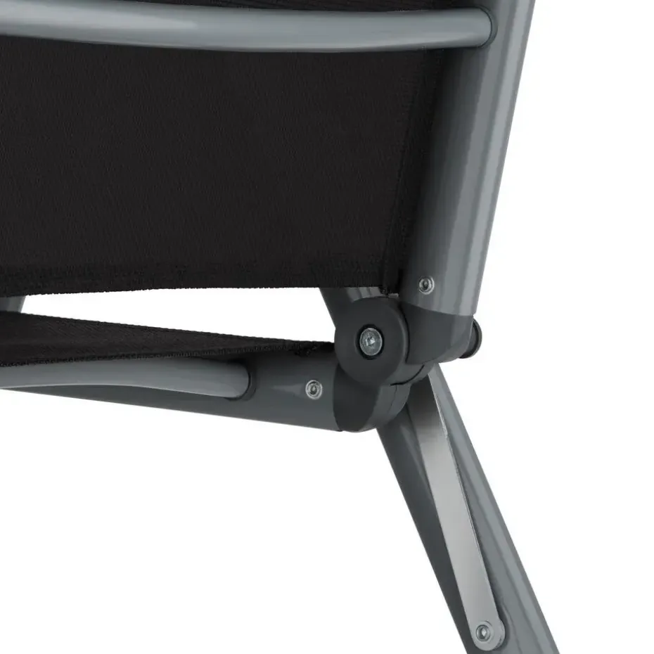 tectake Aluminium tuinstoelen inklapbaar, Antraciet