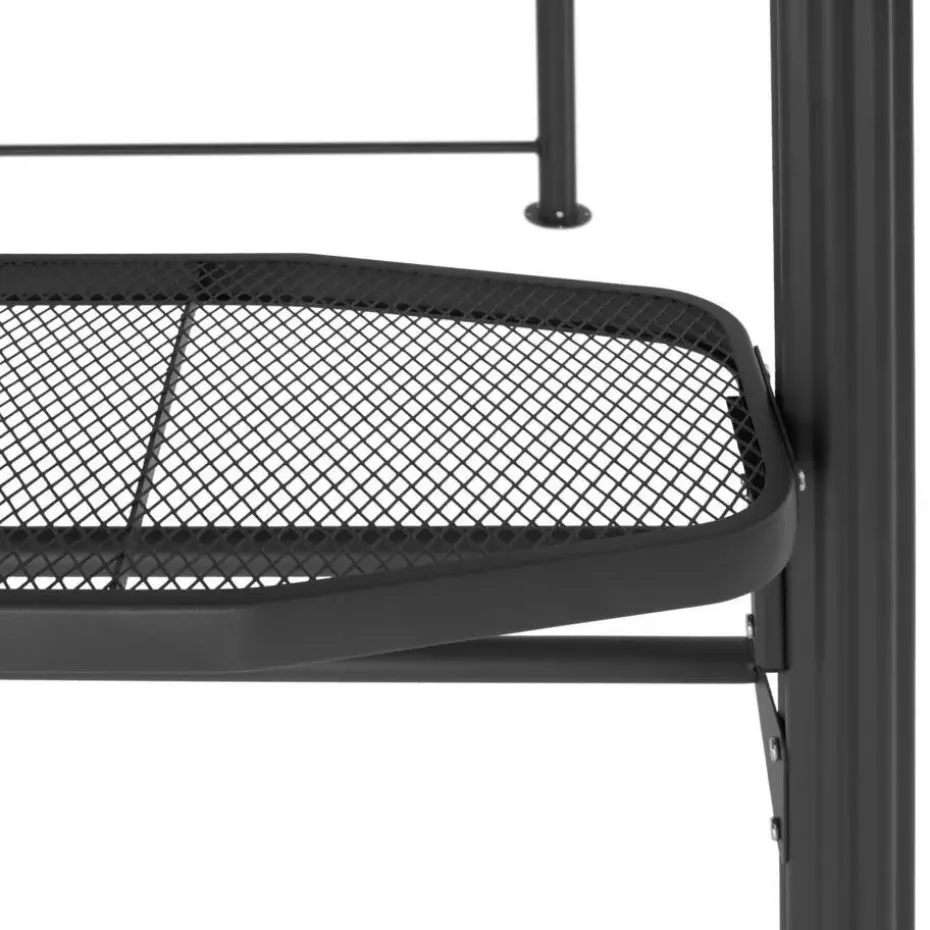 tectake Barbecue-overkapping Asado 2,4x1,5x2,34m, Grijs