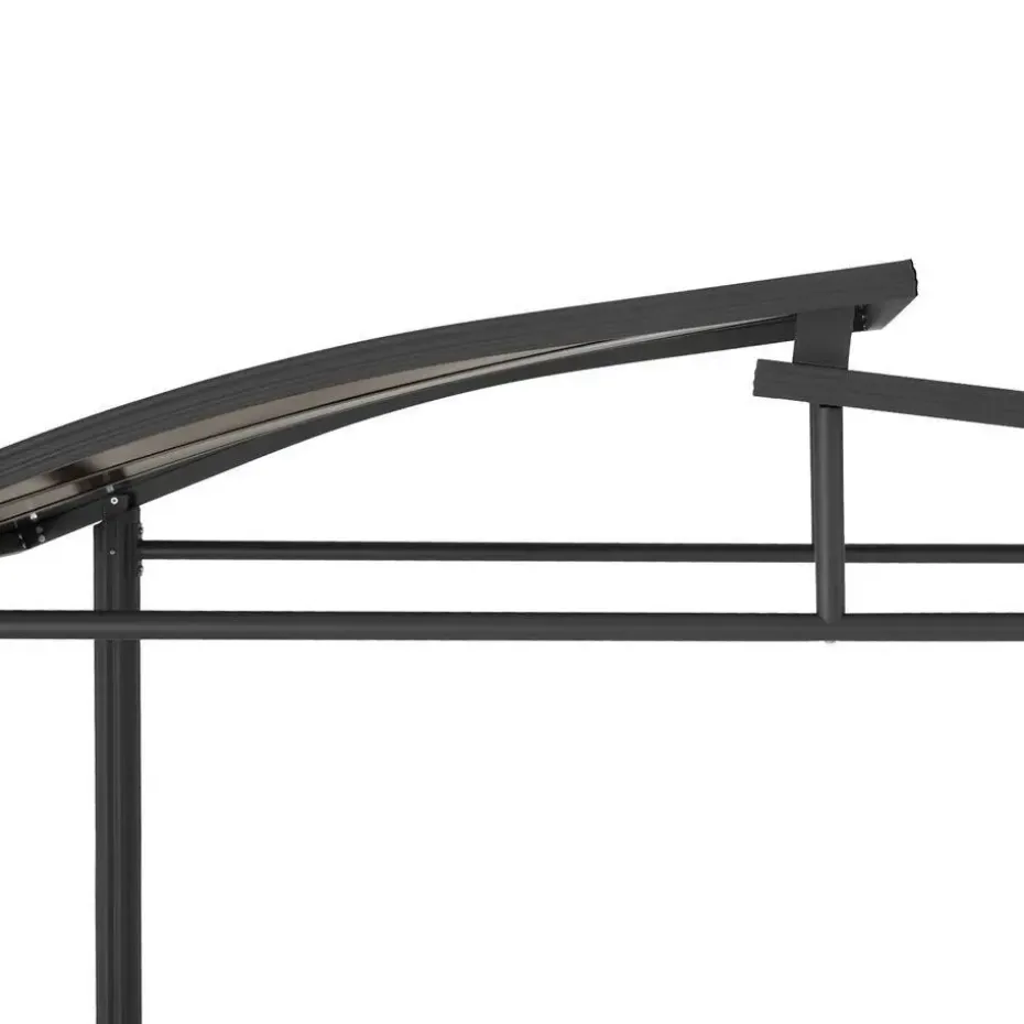 tectake Barbecue-overkapping Asado 2,4x1,5x2,34m, Grijs