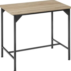 tectake Bartafelset Edinburgh 4+1, Industrieel Licht Hout, Eiken Sonoma