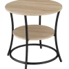 tectake Bijzettafel Saint Louis, Industrieel Licht Hout, Eiken Sonoma