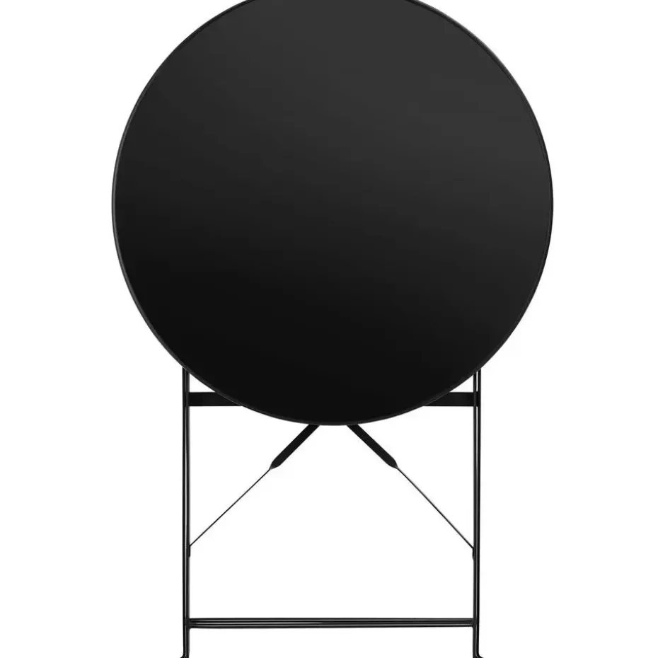 tectake Bistrotafel set Frieda, inklapbaar voor 2 personen, Zwart