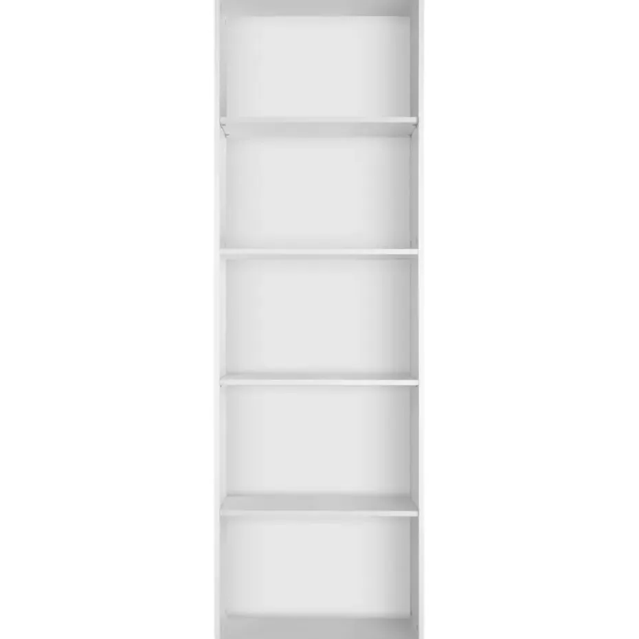 tectake Boekenrek Lexi 5 vakken 60x30x190cm, Wit