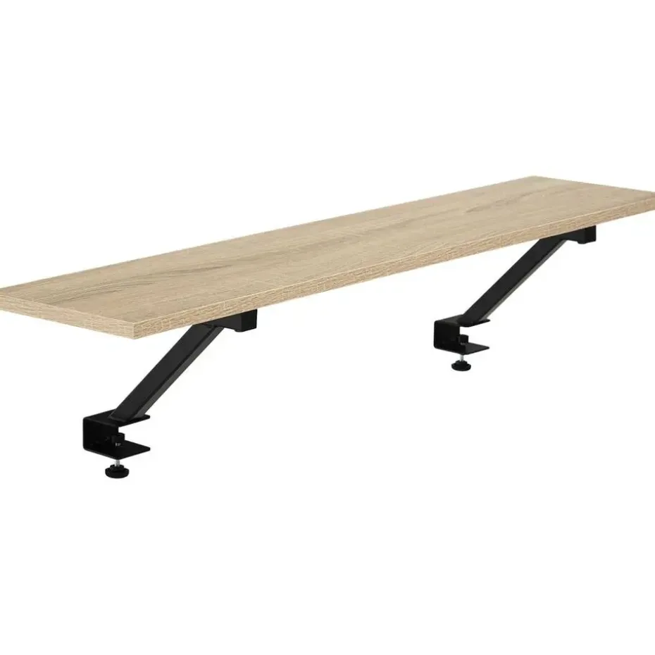 tectake Bureau Melrose 140x130x76,5cm, Industrieel Licht Hout, Eiken Sonoma