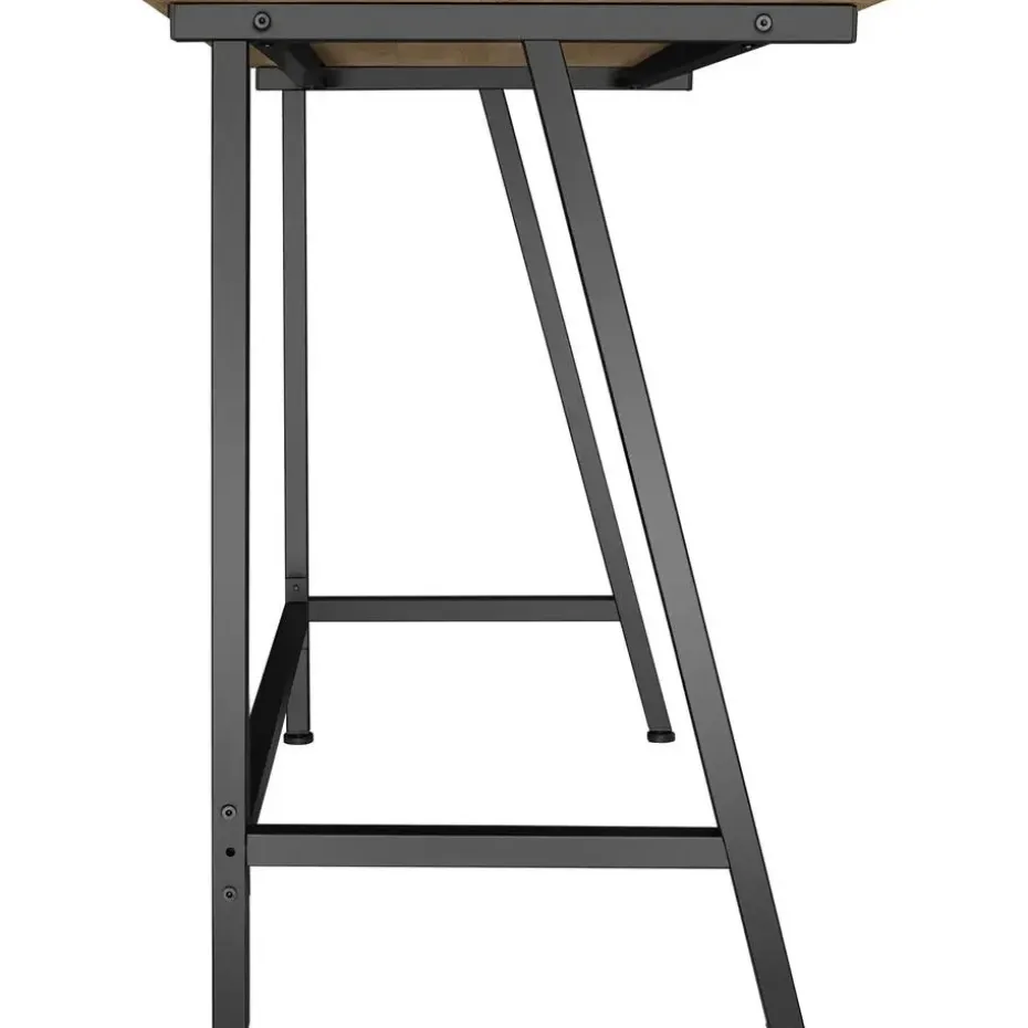 tectake Bureau Newton 100x50x77cm, Industrieel Licht Hout, Eiken Sonoma