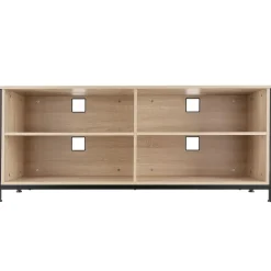 tectake Dressoir Navan 147x41x60,5cm, Industrieel Licht Hout, Eiken Sonoma